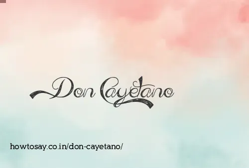 Don Cayetano