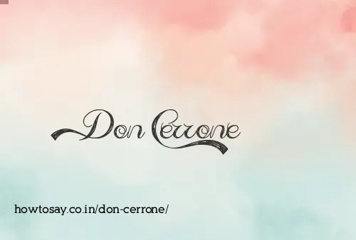 Don Cerrone