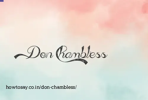 Don Chambless