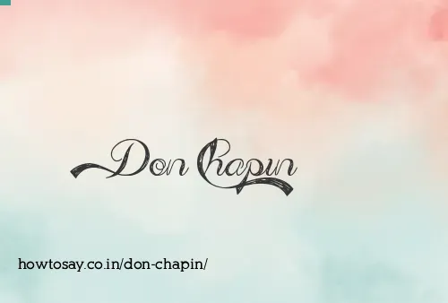 Don Chapin