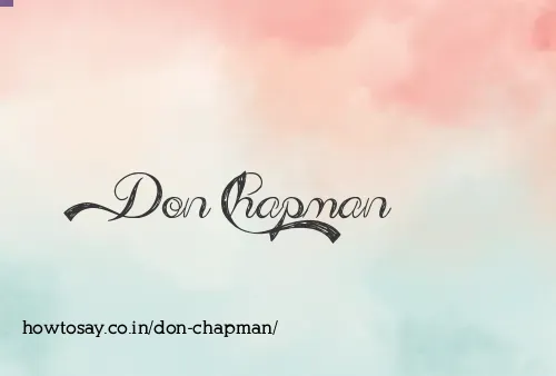 Don Chapman