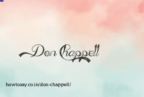 Don Chappell