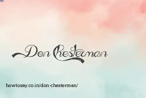 Don Chesterman