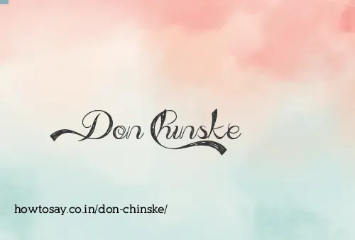 Don Chinske