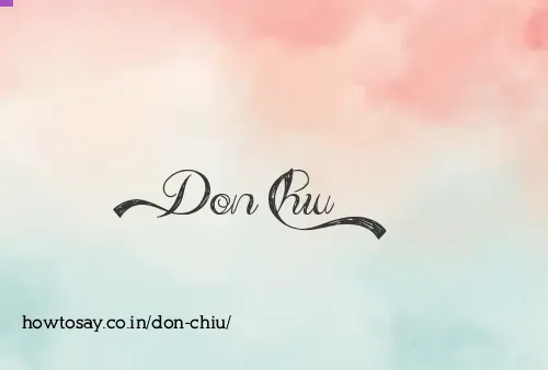 Don Chiu