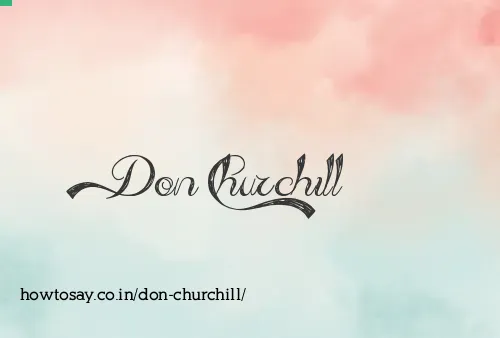 Don Churchill