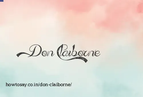 Don Claiborne