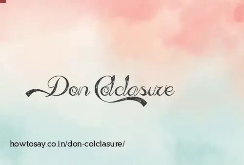 Don Colclasure