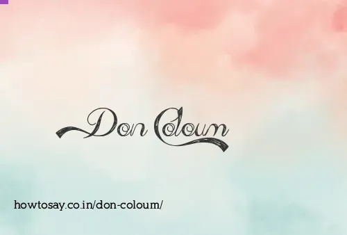 Don Coloum