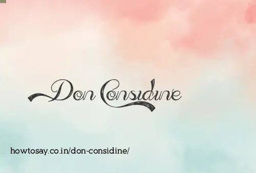Don Considine