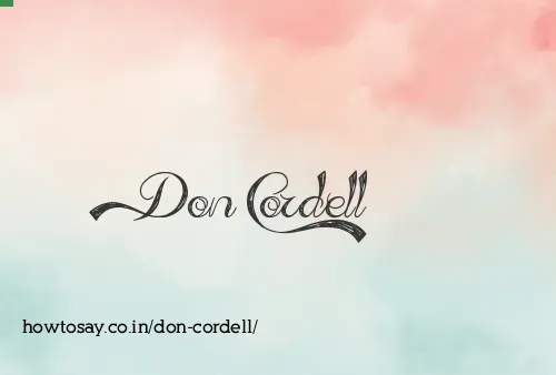 Don Cordell