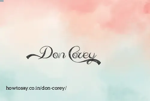 Don Corey