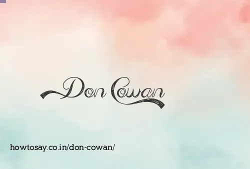Don Cowan
