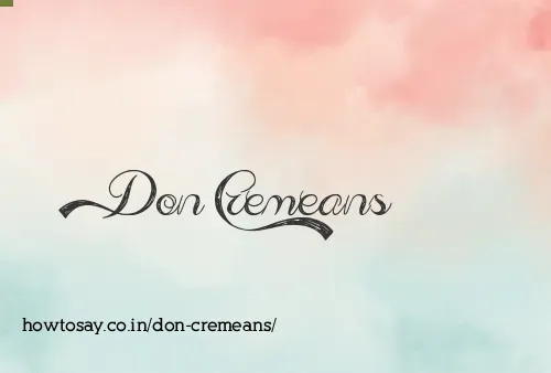 Don Cremeans