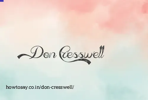 Don Cresswell