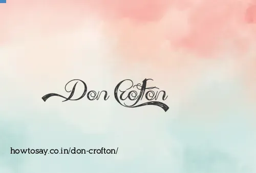 Don Crofton
