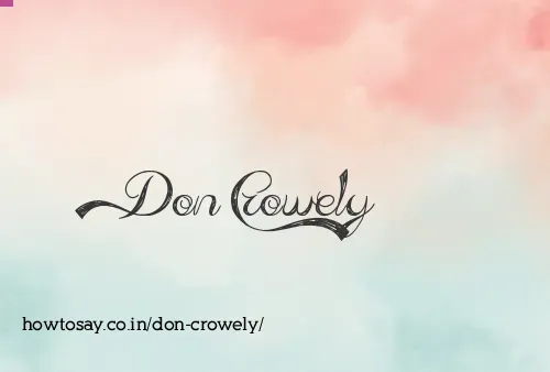 Don Crowely
