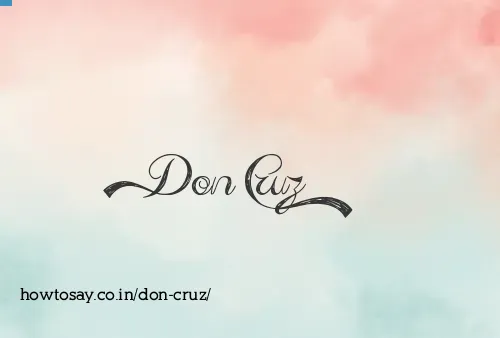 Don Cruz