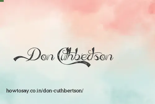 Don Cuthbertson