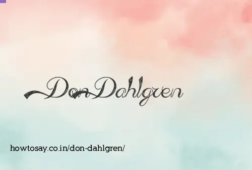 Don Dahlgren