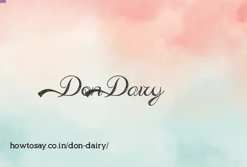 Don Dairy