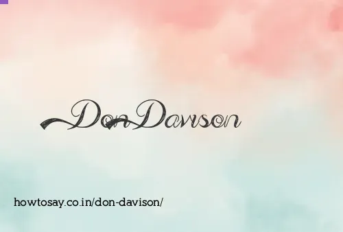 Don Davison