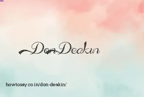 Don Deakin