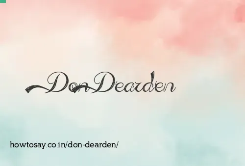 Don Dearden