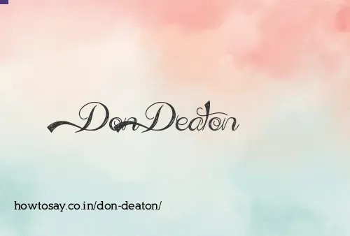 Don Deaton
