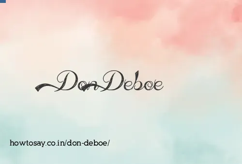 Don Deboe