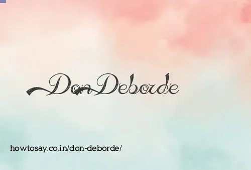 Don Deborde