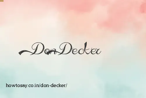 Don Decker