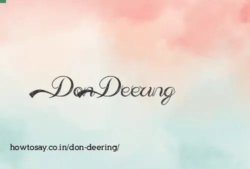 Don Deering
