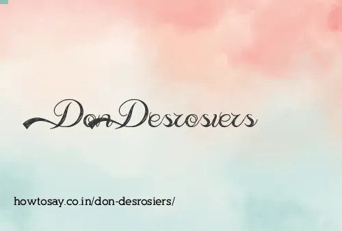 Don Desrosiers
