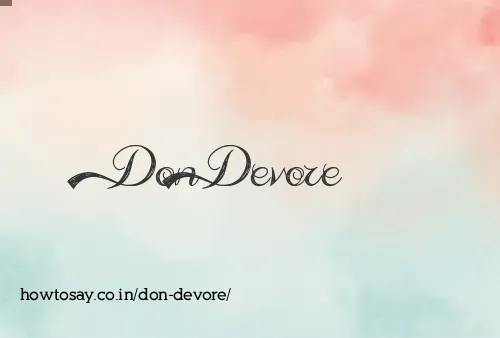 Don Devore