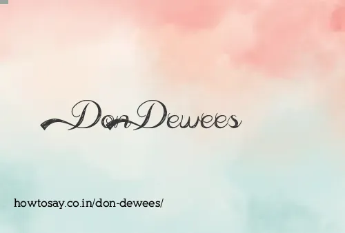 Don Dewees