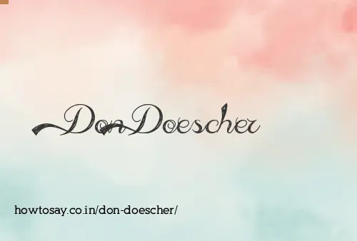 Don Doescher