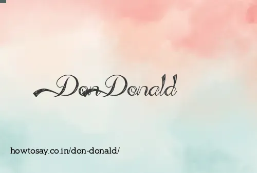 Don Donald