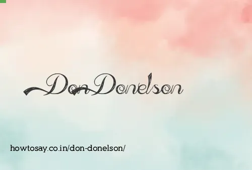 Don Donelson