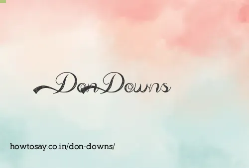 Don Downs
