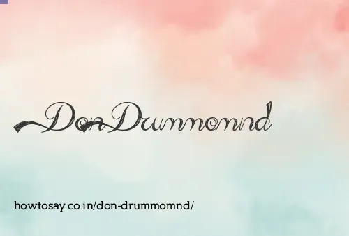Don Drummomnd