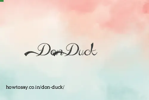 Don Duck