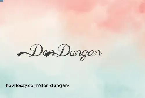 Don Dungan