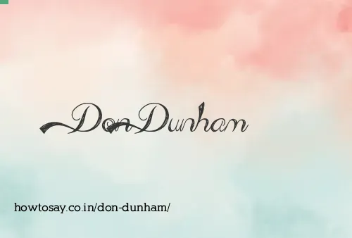 Don Dunham