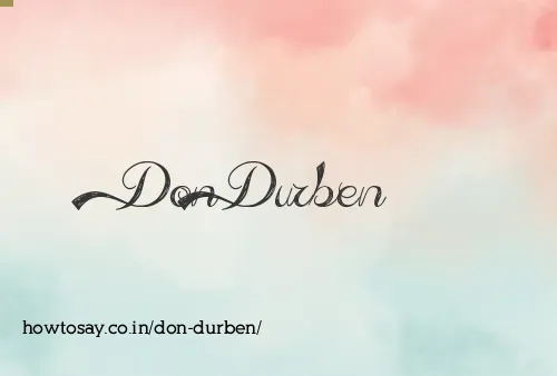 Don Durben