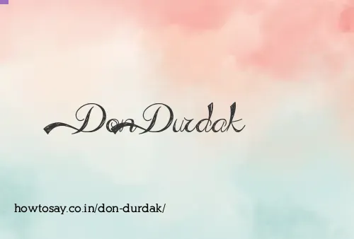 Don Durdak