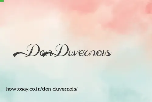 Don Duvernois