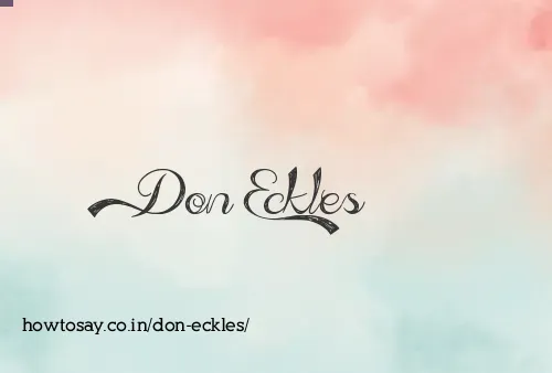 Don Eckles