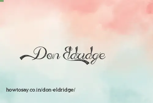 Don Eldridge