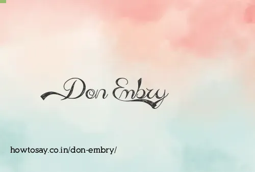 Don Embry